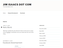 Tablet Screenshot of jimisaacs.com
